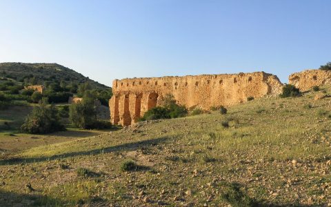 TN – Ruined Cherichira aqueduct IX X th cent. part of the water supply system to the Kairouan city