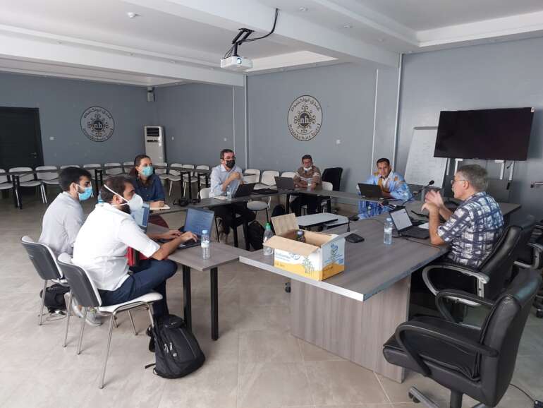 Reunião presencial com pesquisadores e pesquisadoras  da rede ARID na Mauritânia. (Foto: Funceme)