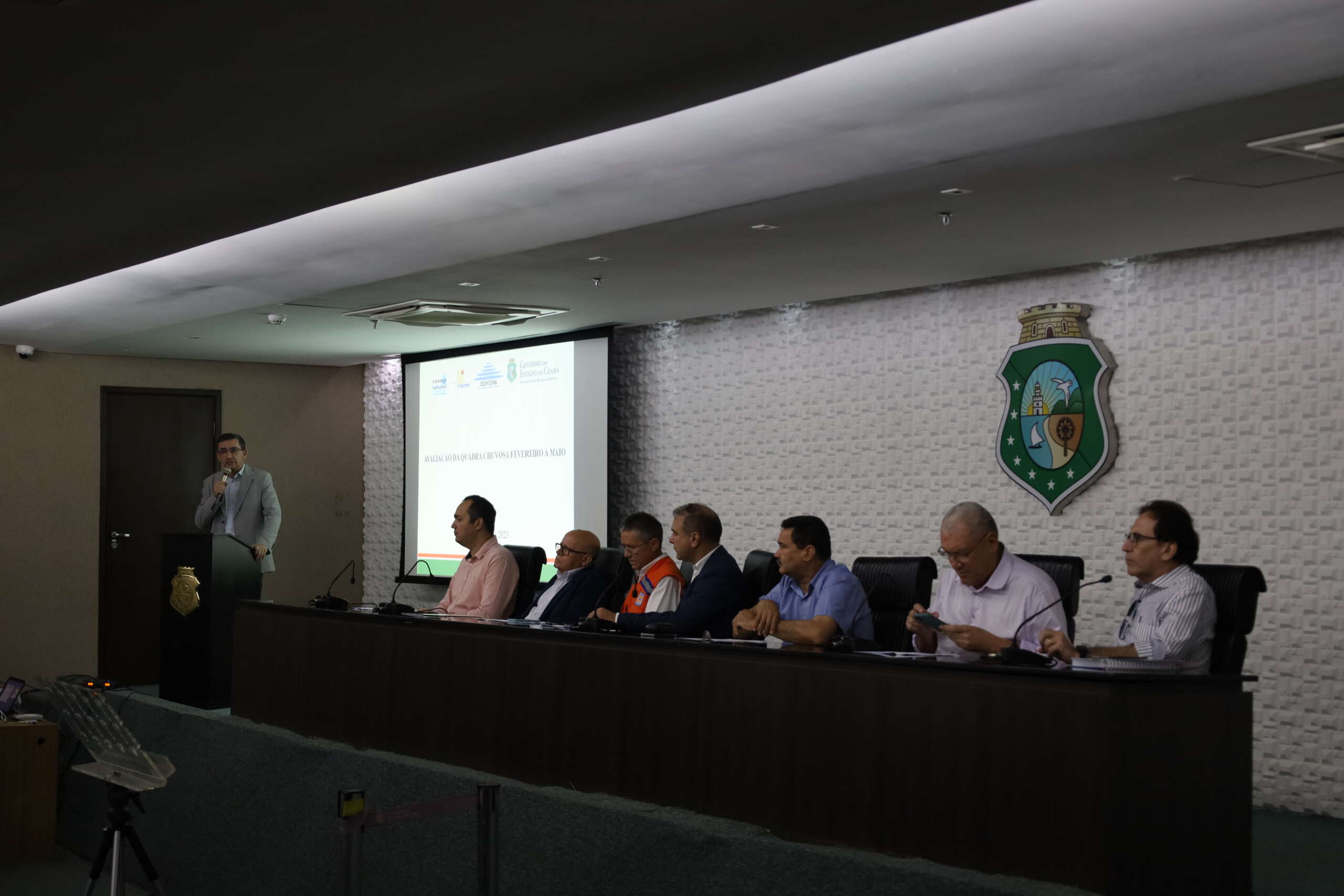 Dados foram discutidos sob a presença de representantes do Sistema Hídrico do Cerá (FOTO: Divulgação/Funceme)