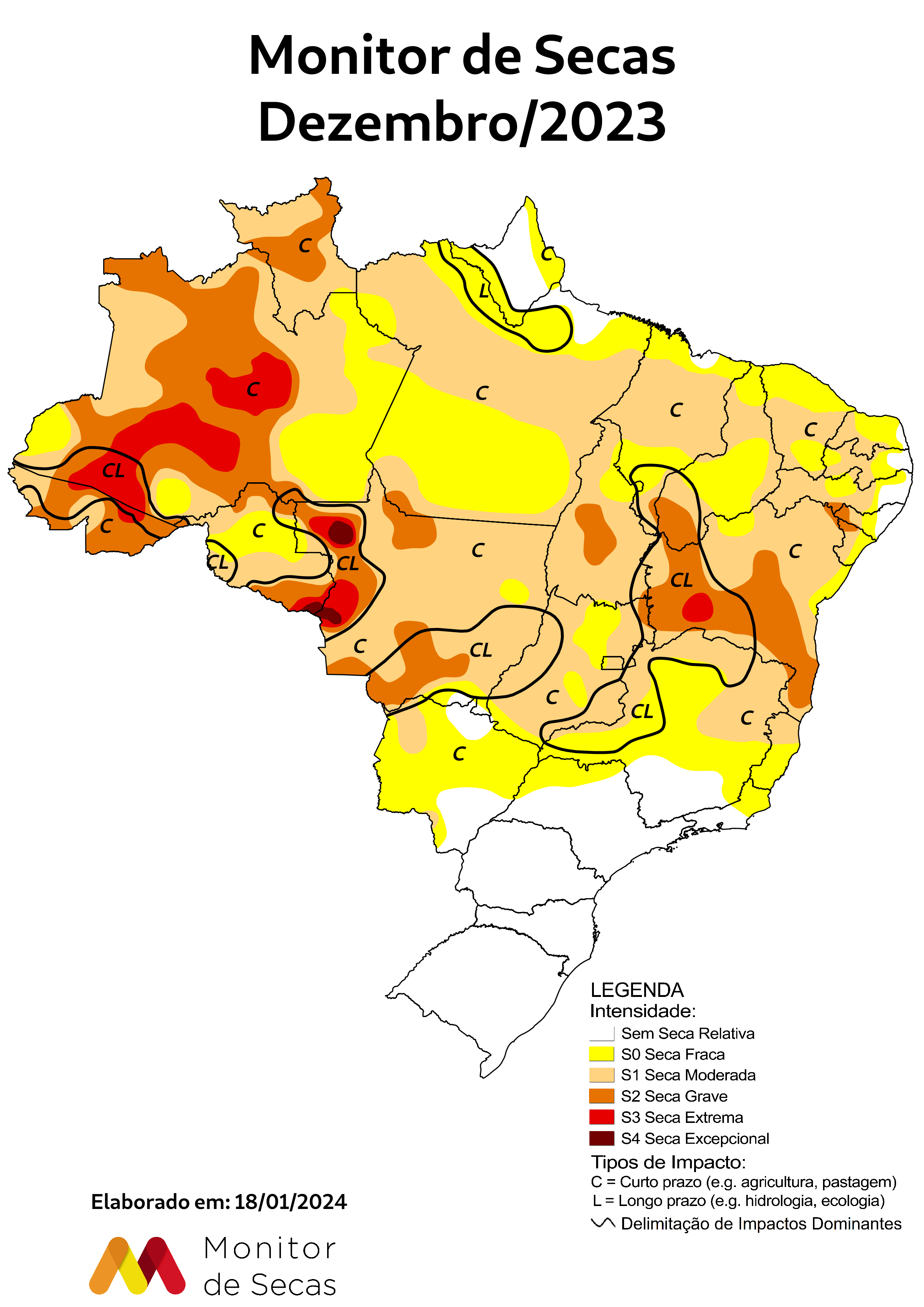 Na Região Nordeste, devido às anomalias negativas de precipitação e consequente piora nos indicadores (FOTO: Monitor de Secas)